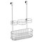 mDesign Steel Over Cabinet Door Hair Care/Styling Tool Storage Basket